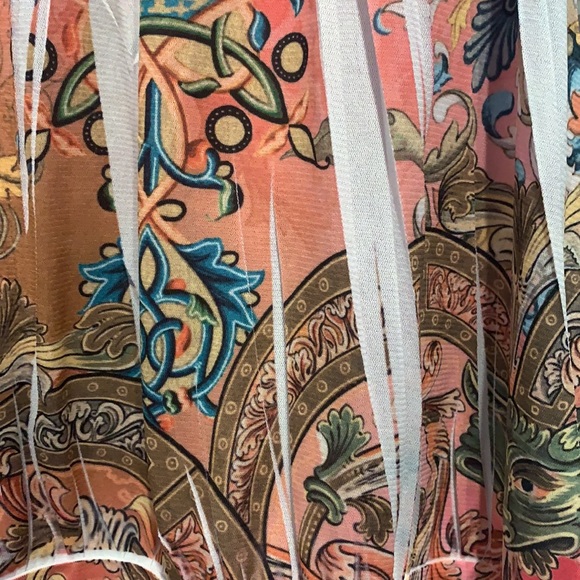 One world colorful, beautiful blouse; size Small - Picture 5 of 7